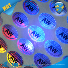 Anti-Fälschung UV-Tinte Druck Hologramm Aufkleber / 3D Hologramm